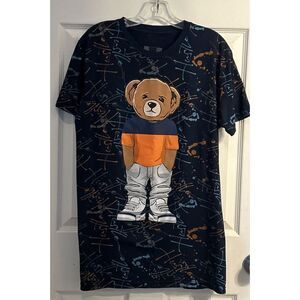 Hustle Mens Legendary Blue‎ Bear T Shirt Size L